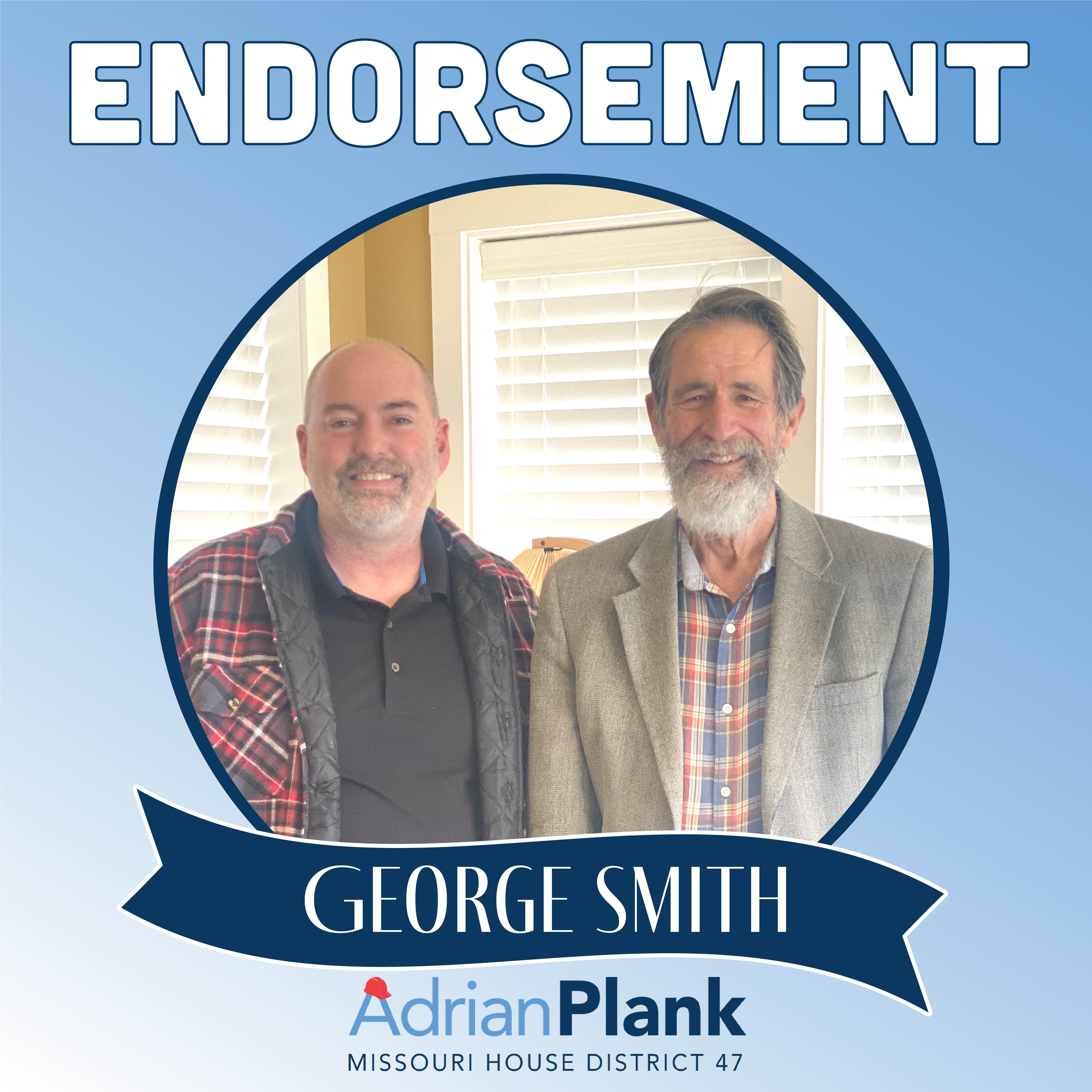 Adrian Plank Endorsement from George Smith