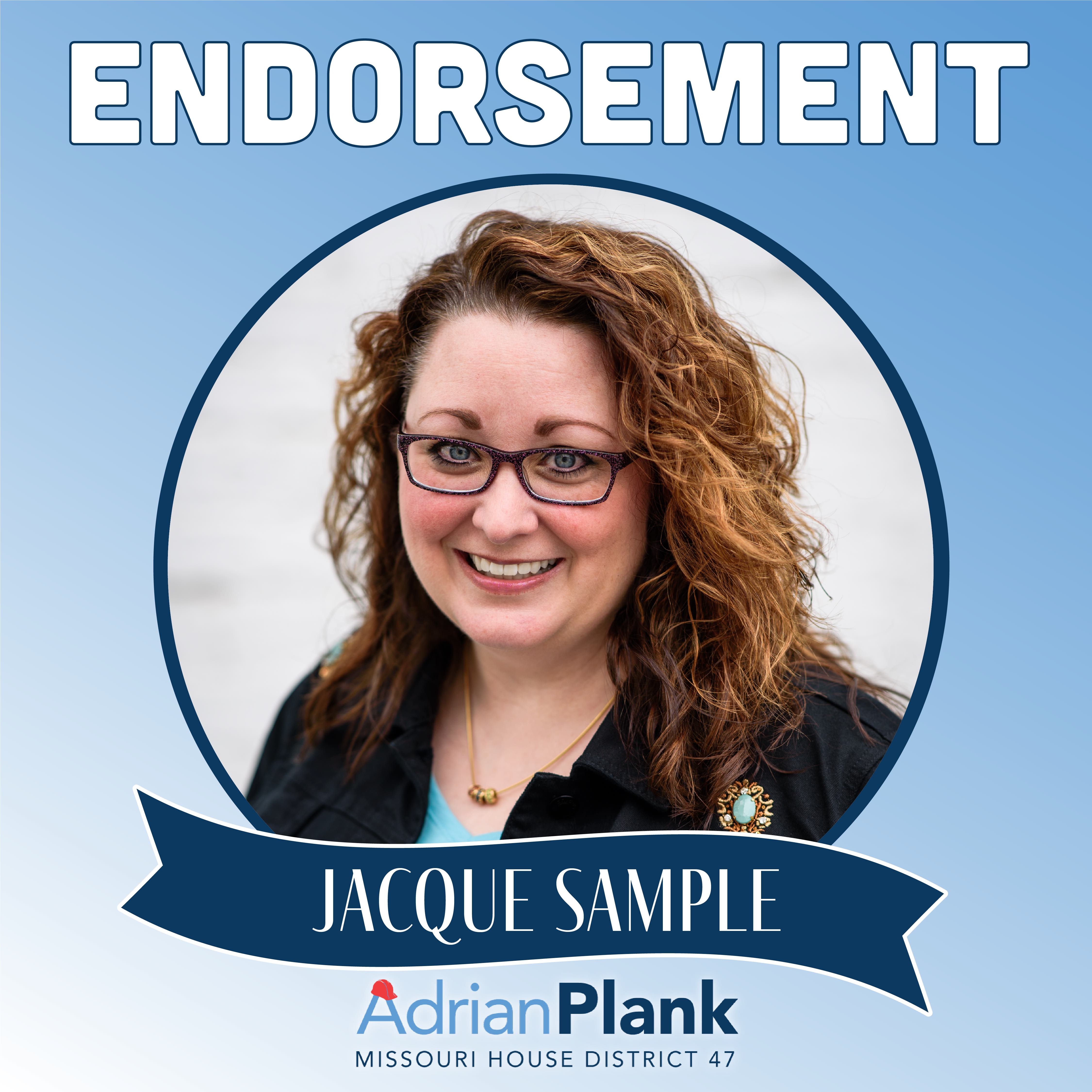 Adrian Plank Endorsement from Jacque Sample